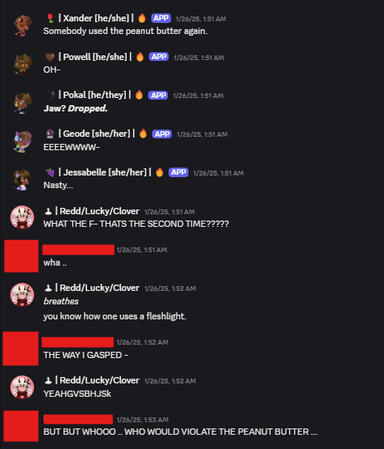 Discussing "how one uses a fleshlight" with a 15yr old, using his TupperBox characters to fuel the conversation.